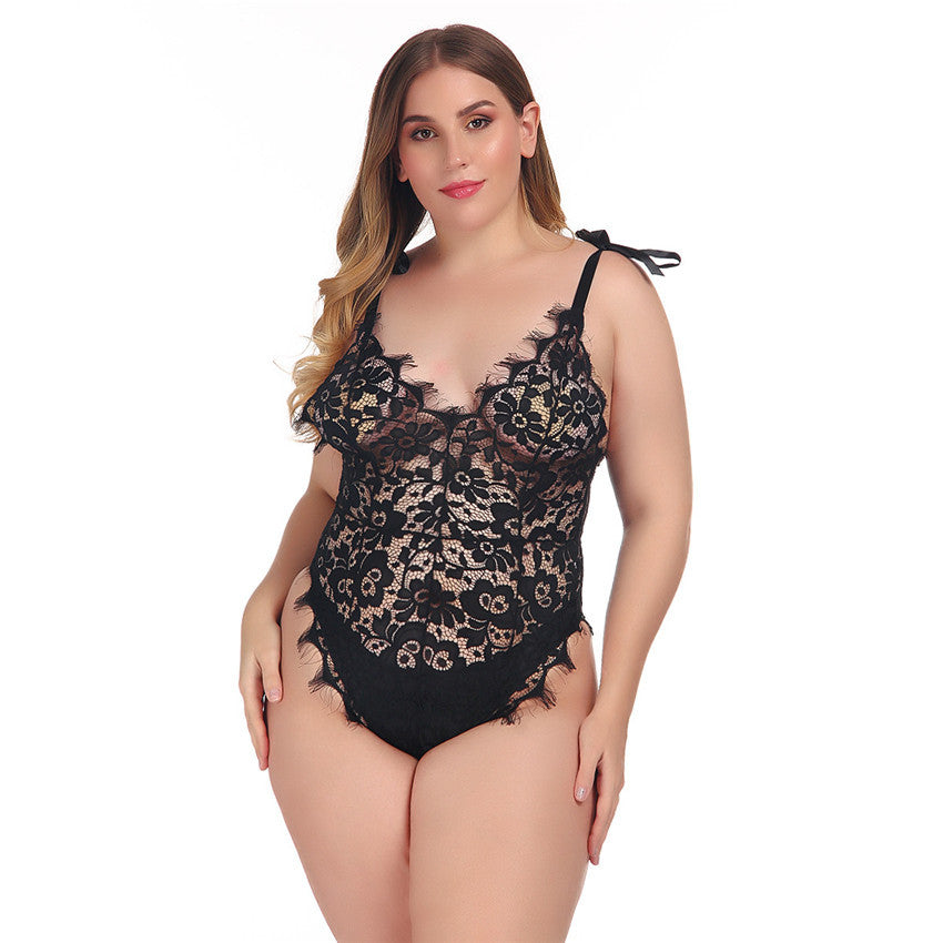 Large size one-piece sexy underwear