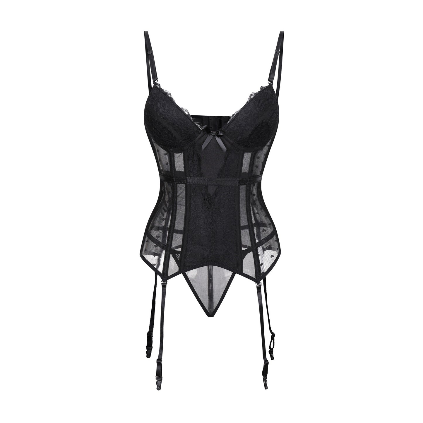 Grande Taille Satin Dentelle Couture moulante Minceur Recueillir Costume