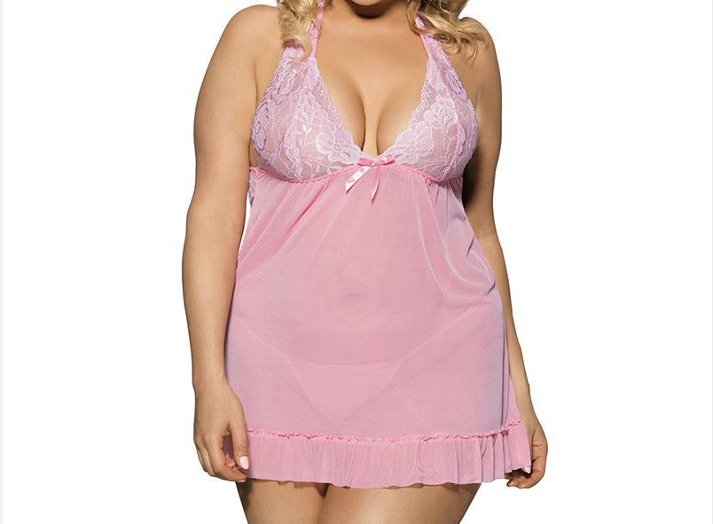 Lace Temptation Transparent Lace Skirt Foreign Trade Wholesale Plus Size Sexy Underwear