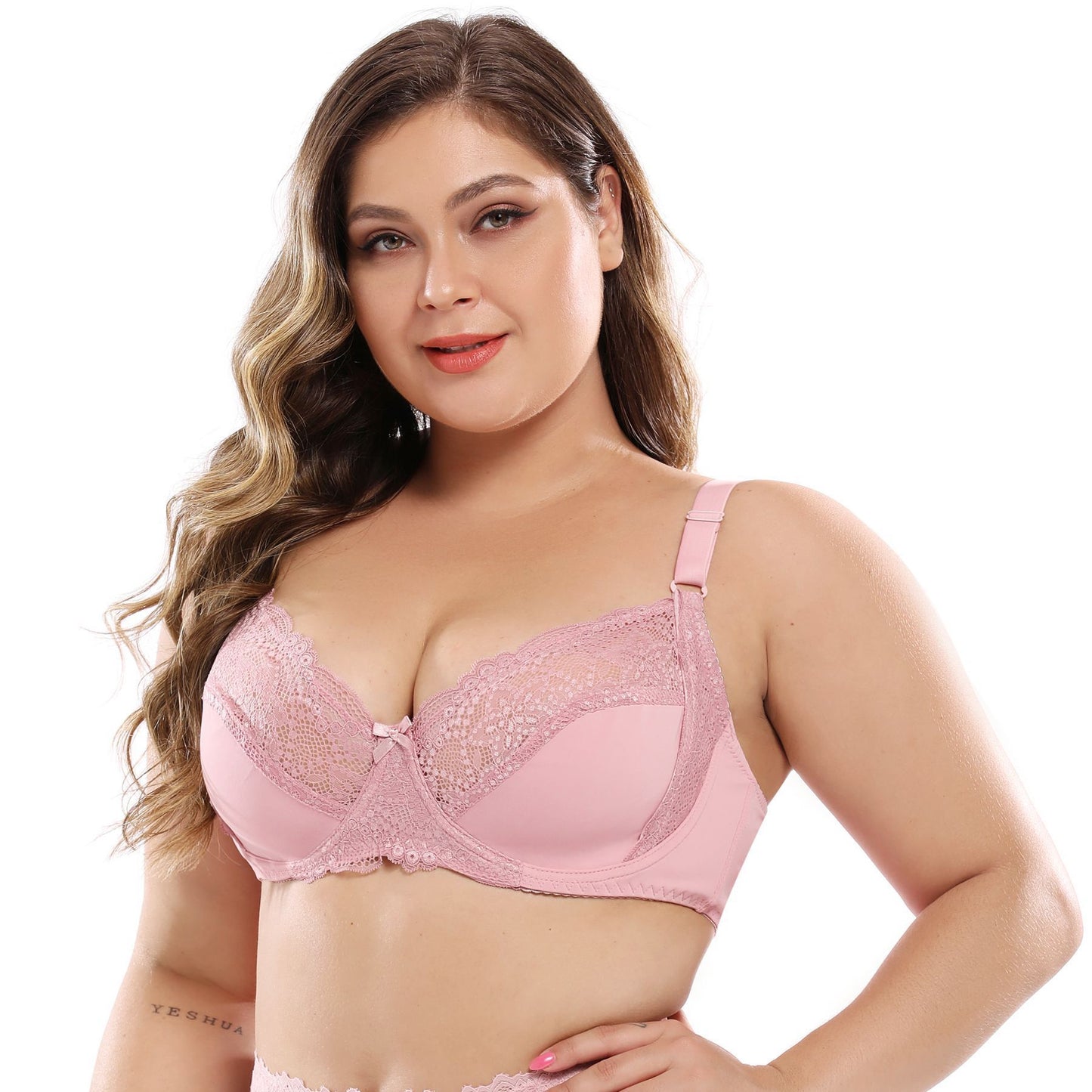 Super-mince dentelle plus-taille de soutien-gorge