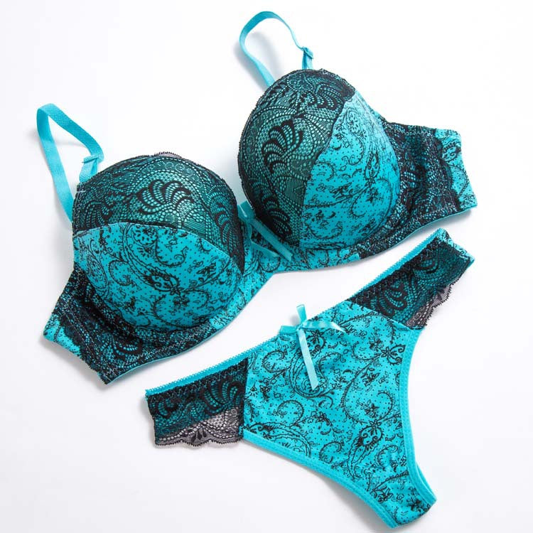 Lace color matching underwear set Be sexy