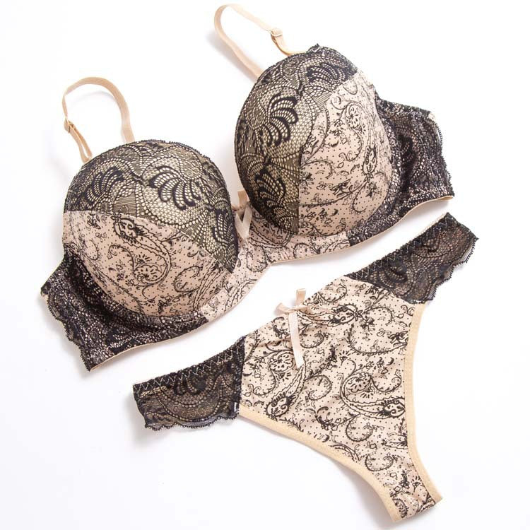 Lace color matching underwear set Be sexy