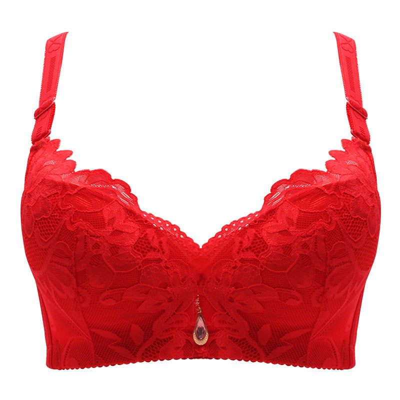 Super Large Size Full Cup Bra Lace Women's Underwear