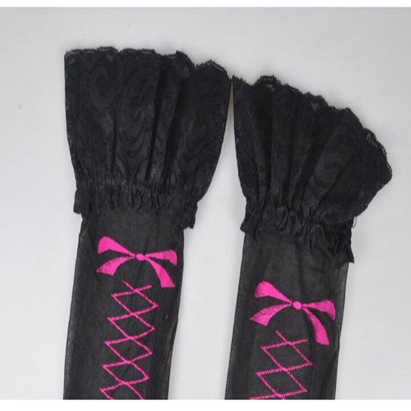 Women's long stockings lace lace thigh socks
